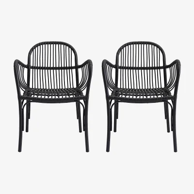 Nordic Nest House Doctor Brea rotting stool 2 pack Black Brea rotting stool 2 pack Black