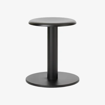 Nordic Nest New Works Coupe round stool Black Ø40x46 cm