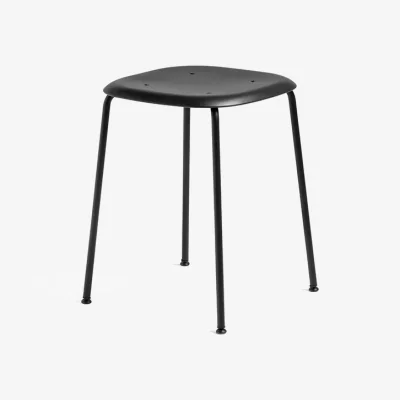 Nordic Nest HAY Soft Edge P70 stool Black black steel frame