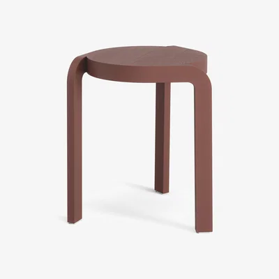 Nordic Nest Swedese Spin stool H44 cm Ash-english red