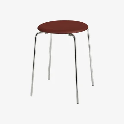 Nordic Nest Fritz Hansen Dot stool leather Chestnut