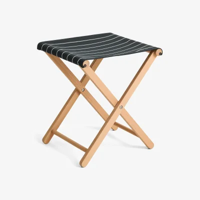 Nordic Nest HAY Outdoor Market folding stool Black-beige