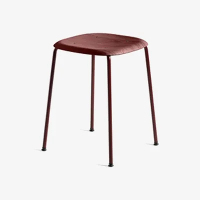 Nordic Nest HAY Soft Edge 70 stool Fall red fall red steel frame