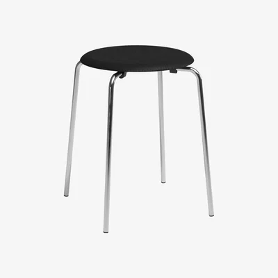 Nordic Nest Fritz Hansen Dot stool Black ash-chrome