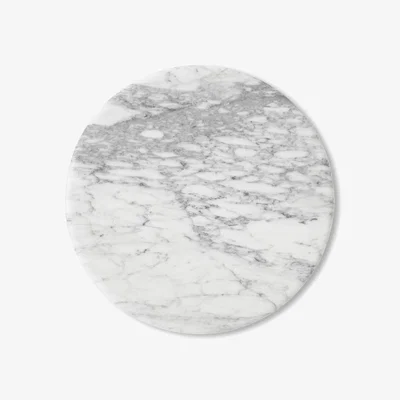 Nordic Nest &Tradition Wire Stool VP11 tabletop Ø38 cm Marble Bianco Carrara