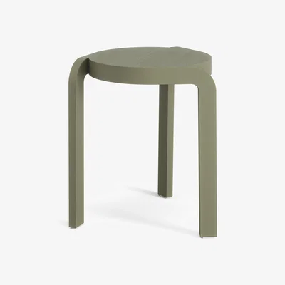 Nordic Nest Swedese Spin stool H44 cm Ash-moss green