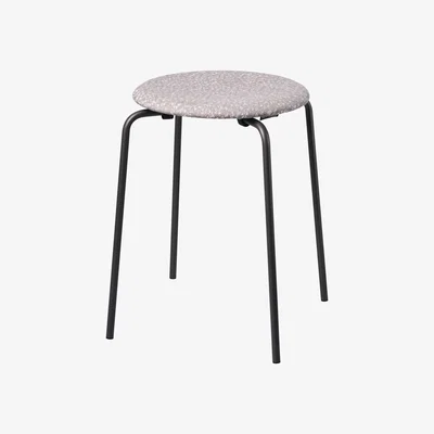 Nordic Nest Dot stool fabric Grey-beige-white