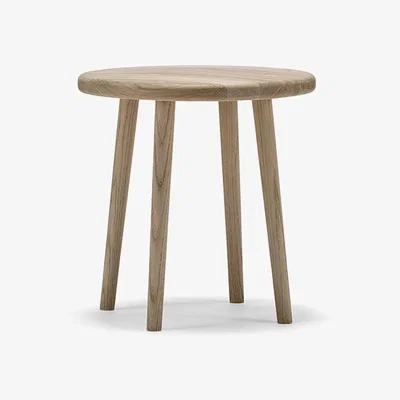 Nordic Nest Stolab Miss Button stool Oak white oiled. low