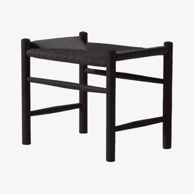 Nordic Nest Fredericia Furniture J16 stool Black-black lacquered oak