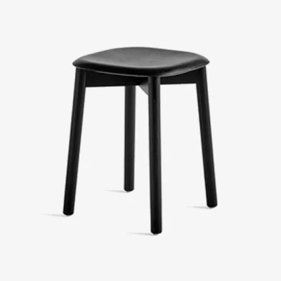 Nordic Nest HAY Soft Edge 72 stool Black oak-black oak frame