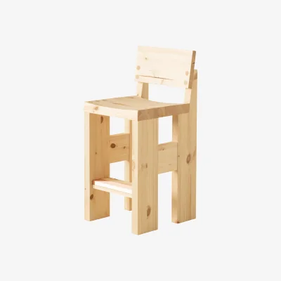 Nordic Nest Vaarnii 001 Bar Stool bar stool Matte oiled-waxed pine 65 cm