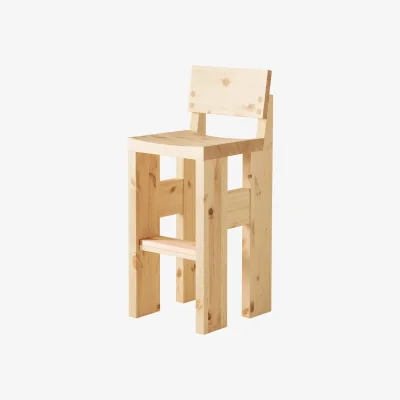 Nordic Nest Vaarnii 001 Bar Stool bar stool Matte oil-waxed pine 75 cm