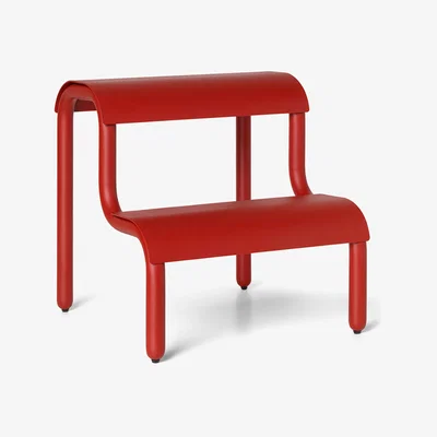 Nordic Nest Up step stool Poppy Red