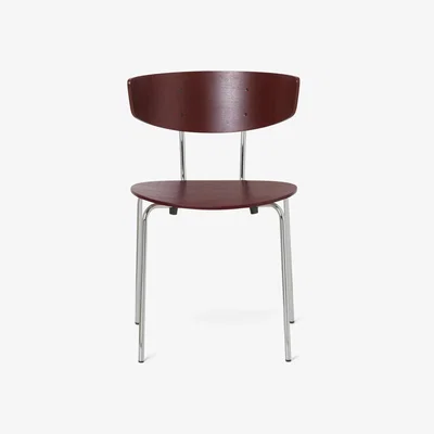 Nordic Nest ferm LIVING Herman Stool Red brown-chrome