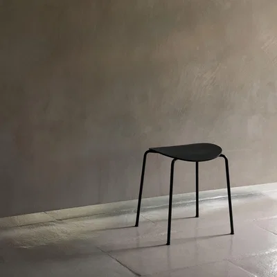 Nordic Nest &Tradition Pavilion AV36 stool Black-black lacquered oak
