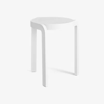 Nordic Nest Spin stool 44 cm Ash white laserad