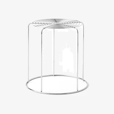 Nordic Nest &Tradition Wire VP11 stool Stainless steel