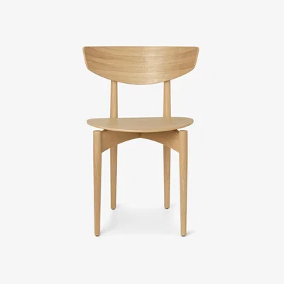 Nordic Nest ferm LIVING Herman Stool Natural oak oak legs