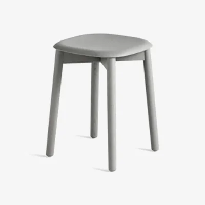 Nordic Nest HAY Soft Edge 72 stool Soft grey-soft grey oak frame