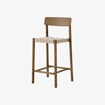 Nordic Nest &Tradition Betty TK12 Counter Chair 65 cm Natural linen-smoked oiled oak