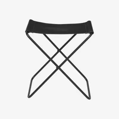 Nordic Nest Nola stool leather black, 45 cm