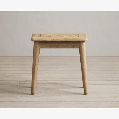 Oak&More Parven Solid Oak Dressing Table Stool