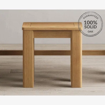 Oak&More Eclipse Solid Oak Dressing Table Stool
