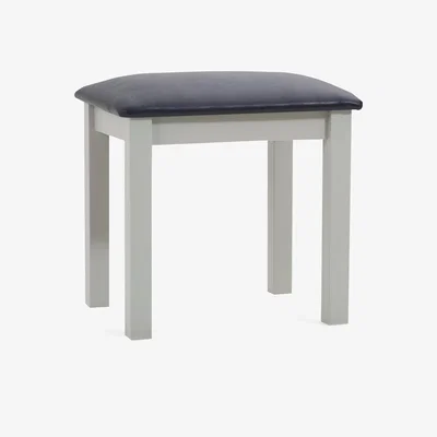 Oak&More Somerset Oak and Grey Dressing Table Stool