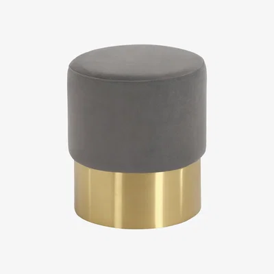 Olivia's Liang & Eimil Calvin Stool Kaster Steel Velvet