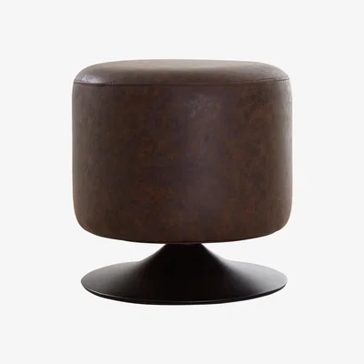 Olivia's Olivia's Soft Industrial Collection - Denver Cylinder Stool in Mocha