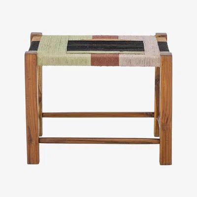 Olivia's Bloomingville Verde Stool in Brown Jute