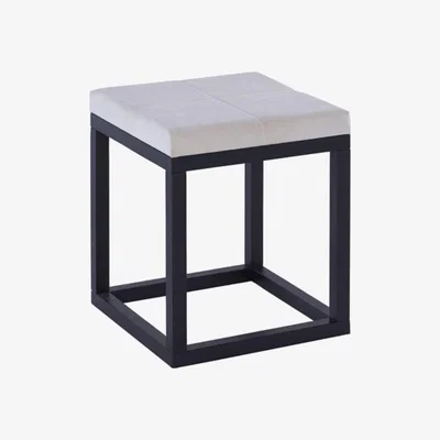 Olivia's Gillmore Cordoba Off White Upholstery Stool