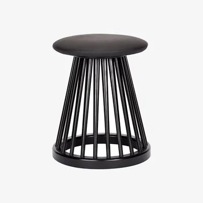 Olivia's Tom Dixon Fan Stool Black / Black Birch