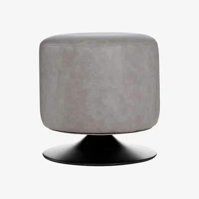 Olivia's Olivia's Soft Industrial Collection - Denver Cylinder Stool in Ash Grey
