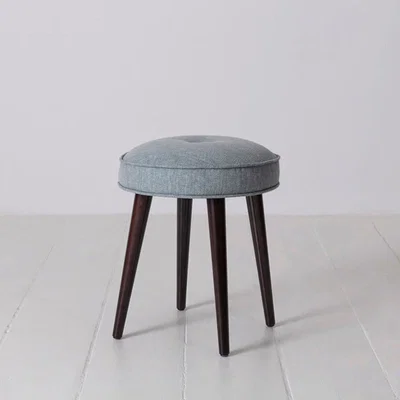 Olivia's Swyft Model 00 Linen Footstool in Seaglass