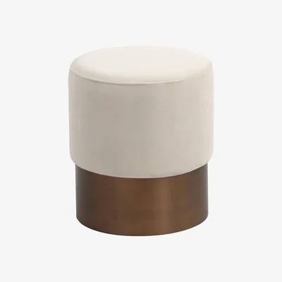 Olivia's Liang & Eimil Calvin Stool Kaster Pebble Velvet