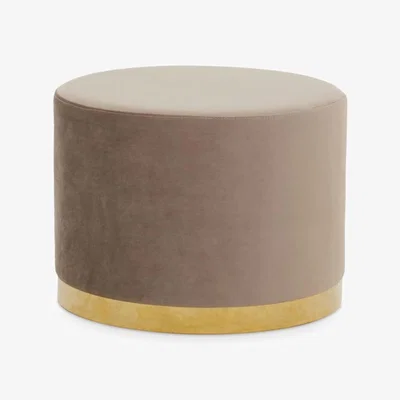 Olivia's Harper Round Stool with Gold Base