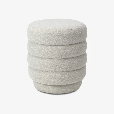 Olivia's Liang & Eimil Lou Stool - Boucle Sand
