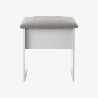 Downtown Kent Dressing Table Stool - White Ash & Oak