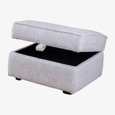 Downtown Ava Fabric Storage Stool - Fabric Grade SE