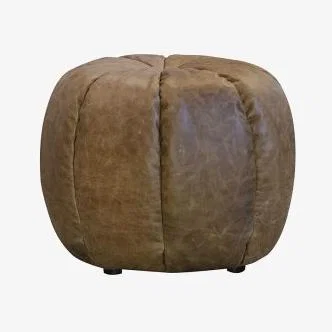 Downtown Alexander & James Pumpkin Leather Stool