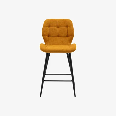 Perch and Parrow Hallen Stool in Saffron - Set of 2