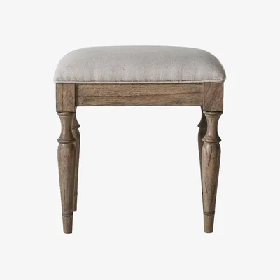Perch and Parrow Juno Stool for Dressing Table