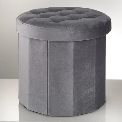 Pagazzi Westbrook Grey Foldable Storage Stool