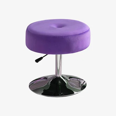 The Range Adjustable Swivel Dressing Table Stool - Purple