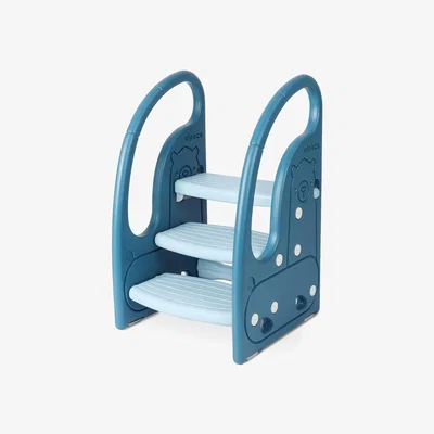 The Range Height Adjustable 3-Step Toddler Step Stool - Blue