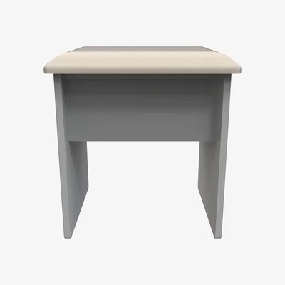 The Range Kent Stool - Dusk Grey & Bardolino Oak
