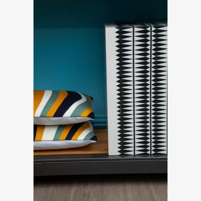 The Range Issey Black and White Resin Table and Stool - Black
