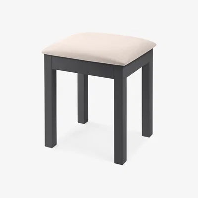 The Range Maine Dressing Stool - Black