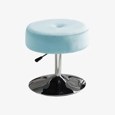 The Range Adjustable Swivel Dressing Table Stool - Sky Blue